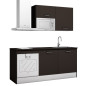Cocina Modular 180 cm Blanco Titanio
