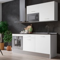 Cocina Modular 180 cm Blanco Titanio