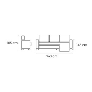 Chaiselongue Hugo Palermo 9