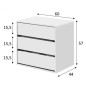 Cajonera 60 blanca