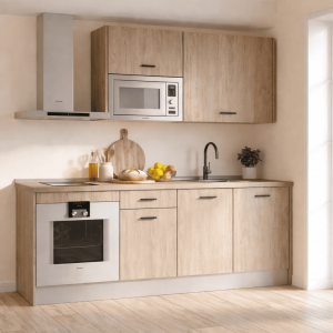 Cocina VINCI 184 Roble Aurora | Cocina 184 cm Moderna