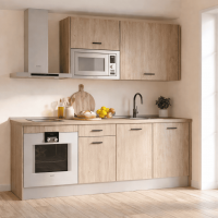 Cocina VINCI 184 Roble Aurora | Cocina 184 cm Moderna
