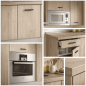 Cocina VINCI 308 Roble Aurora | Cocina 308 cm Moderna
