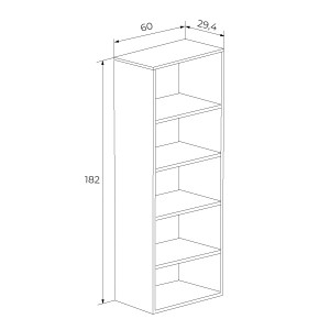Estantería 182cm Elba