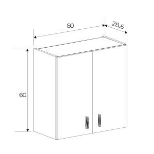 Mueble alto 2 puertas Elba