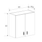Mueble alto 2 puertas Elba
