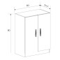 MUEBLE BAJO 2 PUERTAS ELBA MAUVELLA-BEIG