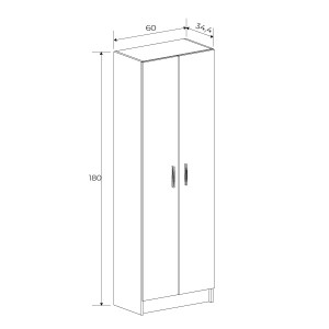 Mueble multiusos 2 puertas Elba