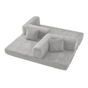 Sofá 3 plazas Oslo gris - formato al vacío