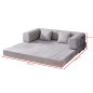 Sofá 3 plazas Oslo gris - formato al vacío