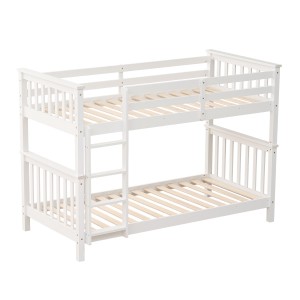 Litera Camila blanca 90x190 convertible en 2 camas | Muebles1Click