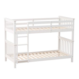 Litera Camila blanca 90x190 convertible en 2 camas | Muebles1Click