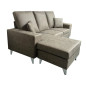Chaiselongue Duque reversible nolia cemento
