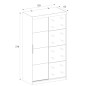 Armario 2p corredera  con espejo Inova 120cm