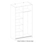 Armario 2p corredera  con espejo Inova 120cm