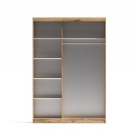 Armario 2 puertas correderas con espejo Inova 150 cm