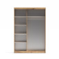 Armario 2 puertas correderas con espejo Inova 150 cm