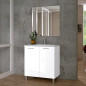 Conjunto baño export 2 puertas blanco brillo