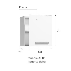 Cocina VINCI 184 Roble Aurora | Cocina 184 cm Moderna