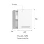 Cocina VINCI 184 Roble Aurora | Cocina 184 cm Moderna