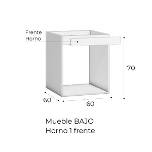 Cocina VINCI 184 Roble Aurora | Cocina 184 cm Moderna