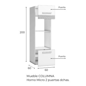 Cocina VINCI 308 Roble Aurora | Cocina 308 cm Moderna