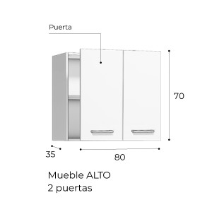 Cocina VINCI 308 Roble Aurora | Cocina 308 cm Moderna