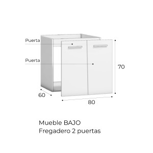 Cocina Luque 184 blanco
