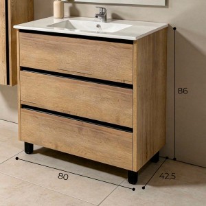 Mueble baño Evo 80 3c